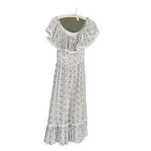 Vintage Vogue American Designer Original Dress Handmade Size 0 Floral Boho